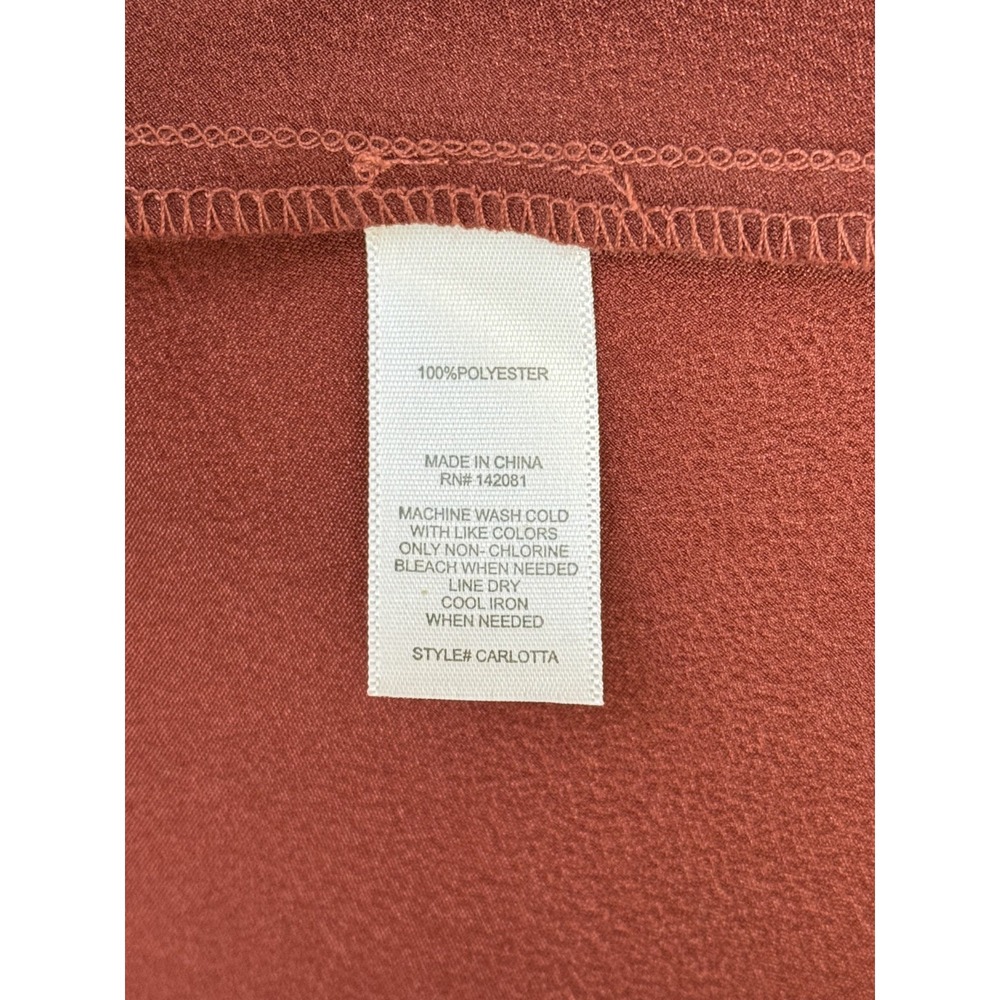 Altar'd State‎ Carlotta Satin Slip Dress Burgundy Wine Midi Spaghetti Strap Sz L - Picture 5 of 7
